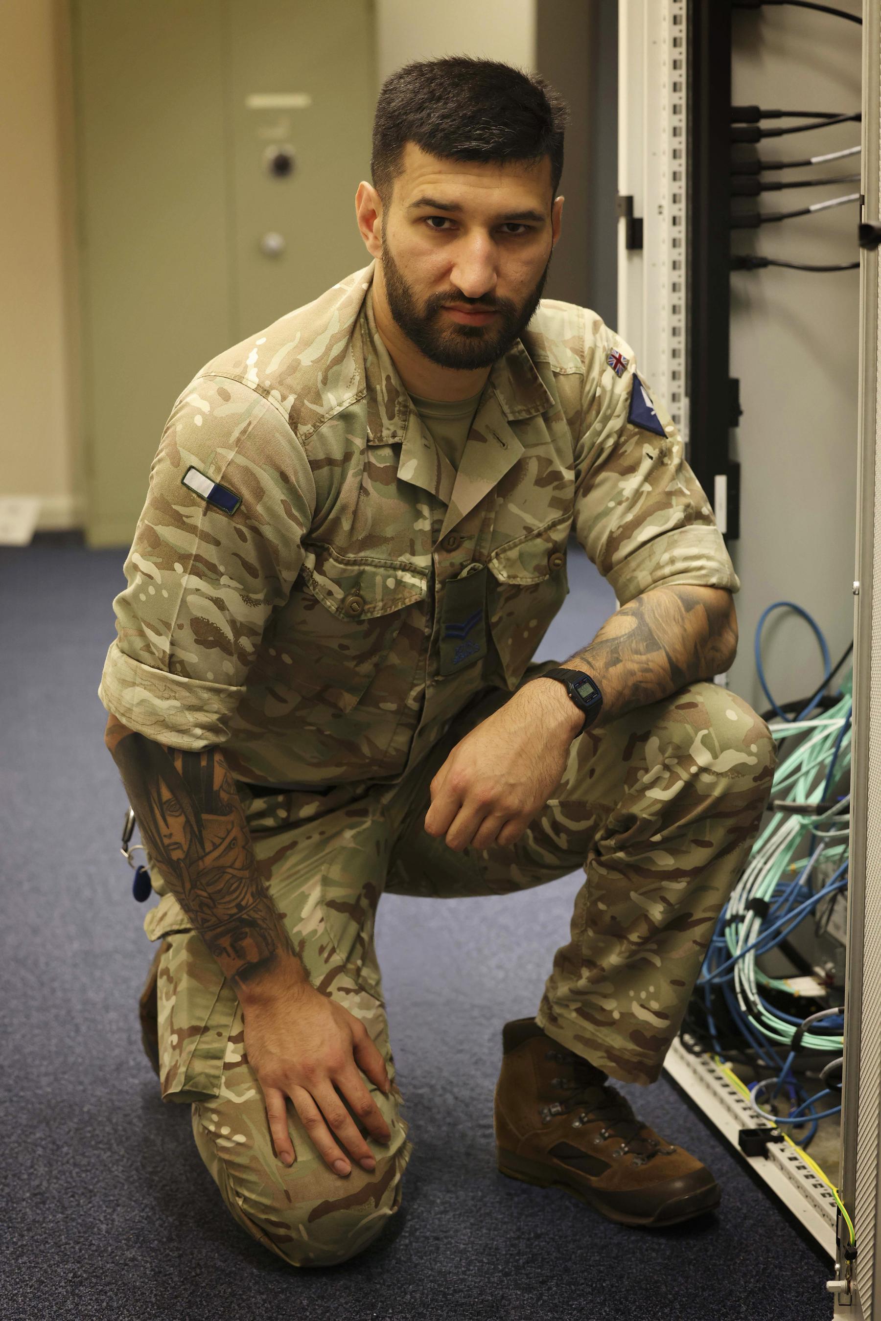 Cpl Ilahi has been recognised for outstanding service, receiving the prestigious Allied Command Operations (ACO) Military Member of the Year award